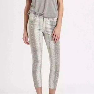 Joe's Wild High Water Ankle Skinny Jeans Snake Print Size 25